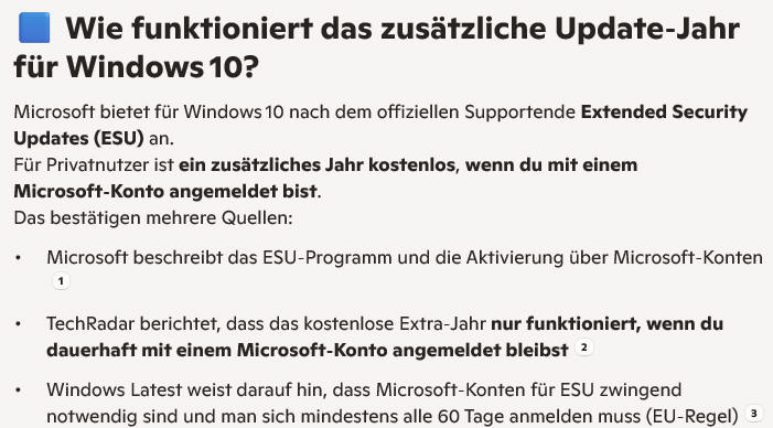 ESU für Windows 10