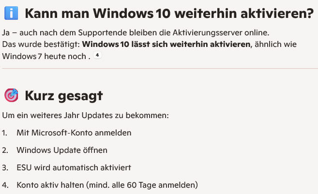 ESU für Windows 10